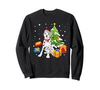 Funny Santa Dalmatian Dog Christmas Tree Gifts Xmas Matching Felpa