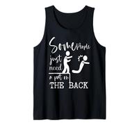 Funny Sarcastic A pat on the back Mens Adult Humor Canotta