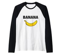 Funny Sarcastic Cool Yellow Illustration Banana Graphic Maglia con Maniche Raglan