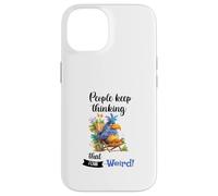 Funny Sarcastic Parrot Witty Quote Graphic Tee Introvert Custodia per iPhone 14