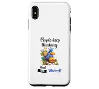 Funny Sarcastic Parrot Witty Quote Graphic Tee Introvert Custodia per iPhone XS Max
