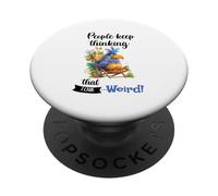 Funny Sarcastic Parrot Witty Quote Graphic Tee Introvert PopSockets PopGrip Adesivo