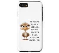 Funny Sarcastic Quote Bird No Patience Funny Shirt Men Women Custodia per iPhone SE (2020) / 7/8