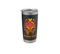 Funny Sarcastic the Egyptian Pharaoh King Tut Mask Bicchiere termico in acciaio inox doppia parete