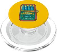 Funny Sardines pesce in scatola retrò estate tropicale amante della spiaggia PopSockets PopGrip per MagSafe