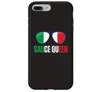 Funny Sauce Queen Italian Dicendo Bandiera Italia Cucina Nona Custodia per iPhone 7 Plus/8 Plus
