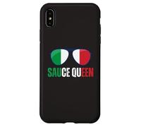 Funny Sauce Queen Italian Dicendo Bandiera Italia Cucina Nona Custodia per iPhone XS Max