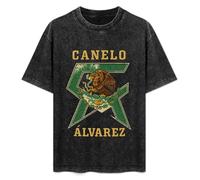Funny Saul Canelo Alvarez Mosaic Style Logo Mens T-Shirt Black Unisex Top Tee S