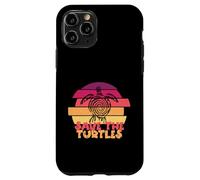Funny Save Turtles Retro Distressed Turtle Graphic Custodia per iPhone 11 Pro