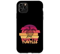 Funny Save Turtles Retro Distressed Turtle Graphic Custodia per iPhone 11 Pro Max