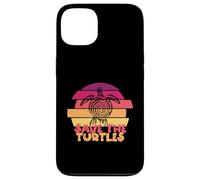 Funny Save Turtles Retro Distressed Turtle Graphic Custodia per iPhone 13