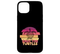 Funny Save Turtles Retro Distressed Turtle Graphic Custodia per iPhone 15 Plus