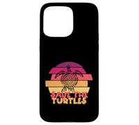 Funny Save Turtles Retro Distressed Turtle Graphic Custodia per iPhone 15 Pro Max