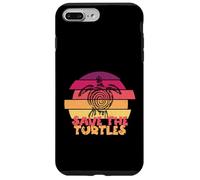 Funny Save Turtles Retro Distressed Turtle Graphic Custodia per iPhone 7 Plus/8 Plus
