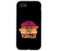 Funny Save Turtles Retro Distressed Turtle Graphic Custodia per iPhone SE (2020) / 7/8