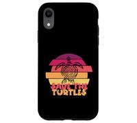 Funny Save Turtles Retro Distressed Turtle Graphic Custodia per iPhone XR