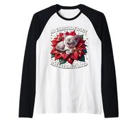 Funny Saying for Cat Owner Kitten Lover Christmas Season Maglia con Maniche Raglan