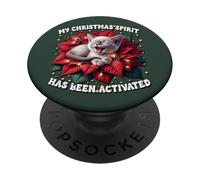 Funny Saying For Cat Owner Kitten Lover Christmas Season PopSockets PopGrip Adesivo