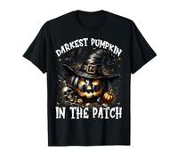Funny Saying for Halloween Gothic Witch Mom Creepy Pumpkin Maglietta