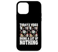 Funny Saying For Lazy Days Garden Gnome Teacher Summer Break Custodia per iPhone 12 mini