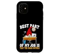 Funny Saying For Men 9 To 5 Job Home Office Humor Gnome Dad Custodia per iPhone 11