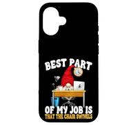 Funny Saying For Men 9 To 5 Job Home Office Humor Gnome Dad Custodia per iPhone 16