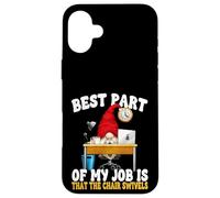 Funny Saying For Men 9 To 5 Job Home Office Humor Gnome Dad Custodia per iPhone 16 Plus
