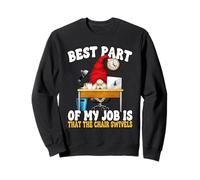 Funny Saying for Men 9 To 5 Job Home Office Humor GNOME Dad Felpa