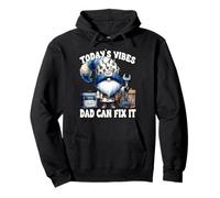 Funny Saying for Men Daddy GNOME Handyman Dad Can Fix It Felpa con Cappuccio