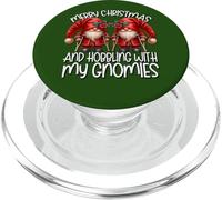 Funny Saying For Men Kids Broken Leg Merry Christmas Gnome PopSockets PopGrip per MagSafe
