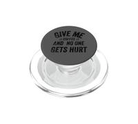 Funny Saying Give me Coffee And No one Gets Hurt PopSockets PopGrip per MagSafe