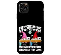 Funny Saying Gnome Couple Everyone Brings Joy To This Office Custodia per iPhone 11 Pro Max