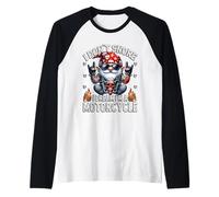 Funny Saying I Dont Snore I Dream Im A Motorcycle Dad GNOME Maglia con Maniche Raglan