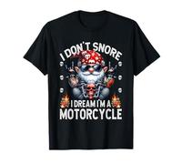 Funny Saying I Dont Snore I Dream Im A Motorcycle Dad GNOME Maglietta