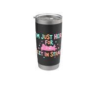 Funny Saying Just Here For Feet Straps Sarcastico Bicchiere termico in acciaio inox doppia parete