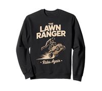 Funny Saying The Lawn Ranger Rides Again Mower Donne Uomini Felpa
