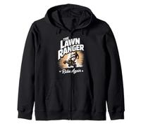 Funny Saying The Lawn Ranger Rides Again Mower Donne Uomini Felpa con Cappuccio