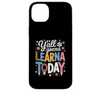 Funny Saying Y'all going Learn Today Leopard Pencil Women Custodia per iPhone 14 Plus