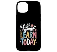 Funny Saying Y'all going Learn Today Leopard Pencil Women Custodia per iPhone 15 Plus