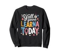 Funny Saying Y'All Going Learn Today Leopard Pencil Women Felpa