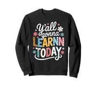 Funny Saying Y'all going Learn Today Leopard Pencil Women Felpa