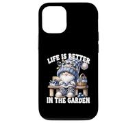 Funny Sayings Summer Gnome Life Is Better In The Garden Custodia per iPhone 12/12 Pro