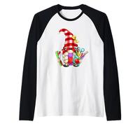 Funny School GNOME for Teacher Cute Welcome Back To School Maglia con Maniche Raglan