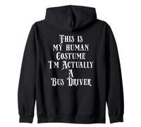 Funny School or City Bus Driver Costume for Bus Driving Gift Felpa con Cappuccio