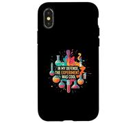 Funny Science Experiment Was Cool Scientist Lab Custodia per iPhone X/XS