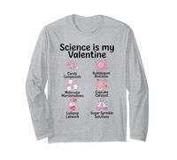 Funny Science is My Valentine Maglia a Manica