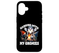 Funny Scout Gnome Hanging At The Campfire With My Gnomies Custodia per iPhone 16