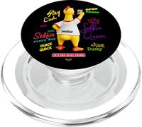 Funny Screaming Yellow Rubber Chicken Toy Takes Selfie PopSockets PopGrip per MagSafe