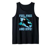 Funny Scuba Diver Diving Feel Free And Dive for Men Women Canotta