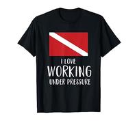 Funny Scuba Diving Shirt Diver Flag Scuba Gift Pressure Maglietta